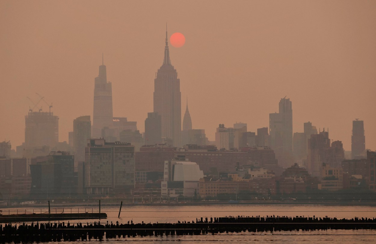New York City this morning Air quality