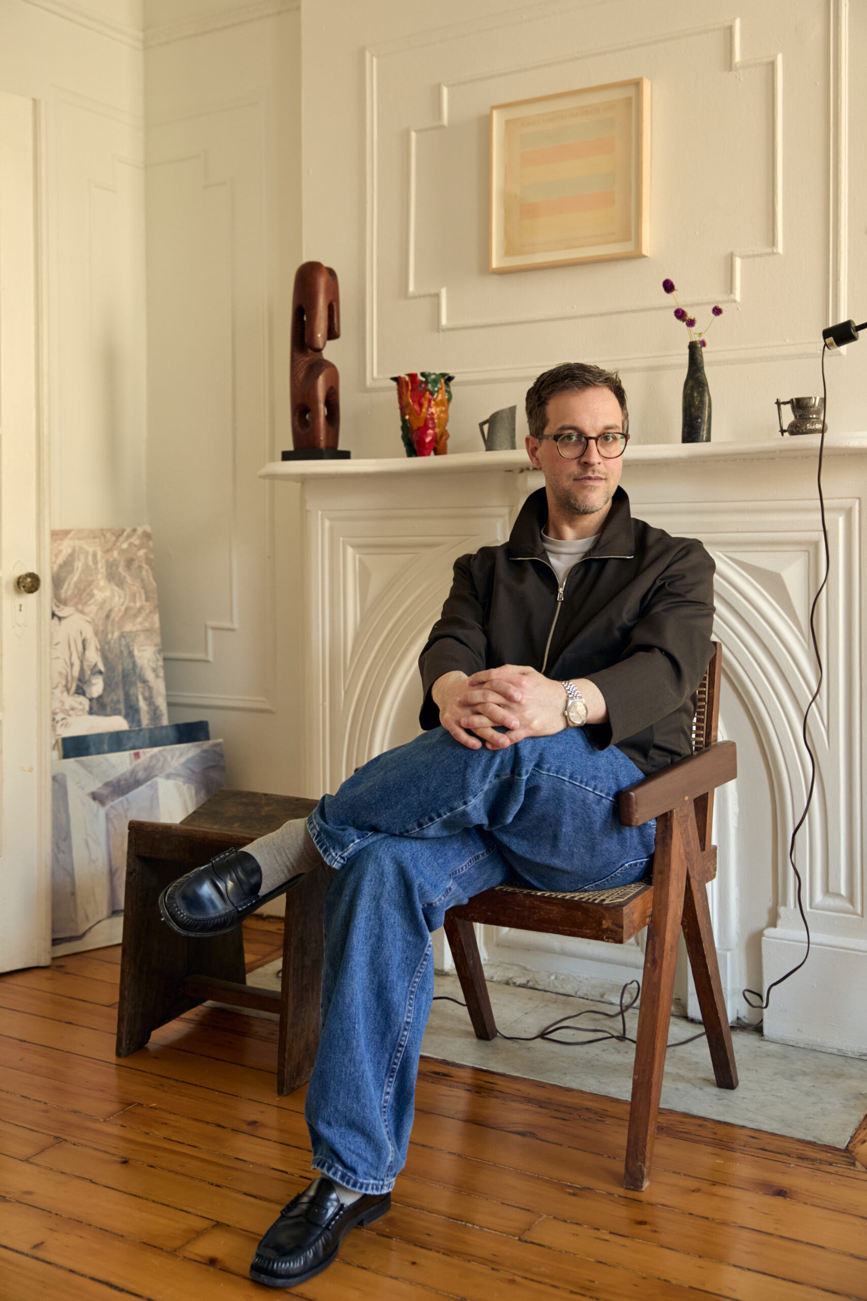 Geoff Snack poses for a portrait at home