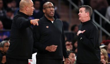 Knicks head coach Mike Brown isn’t in every huddle. There’s a good reason
