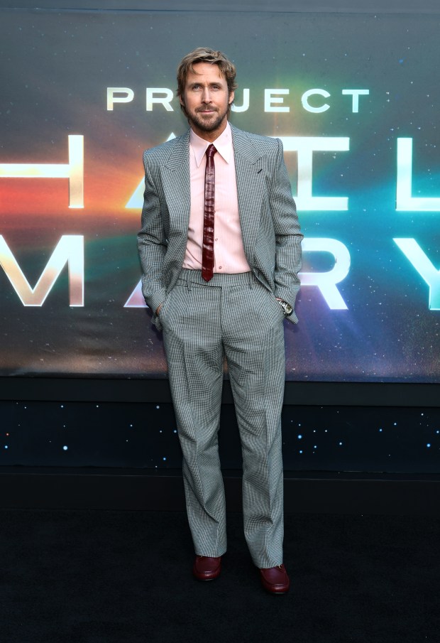 NEW YORK, NEW YORK - MARCH 18: Ryan Gosling attends "Project Hail Mary" New York premiere at Lincoln Center on March 18, 2026 in New York City. (Photo by Dimitrios Kambouris/Getty Images)