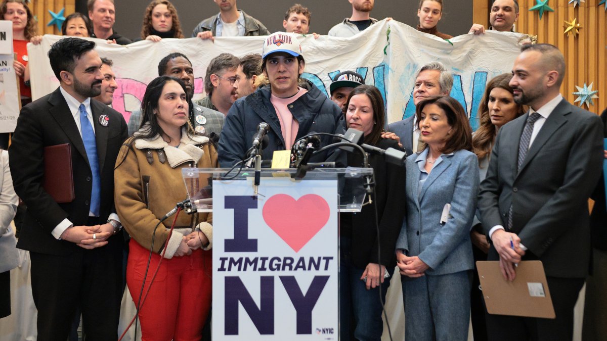 Bronx student Dylan Contreras, speaks after release from ICE center – NBC New York