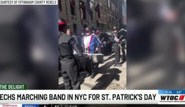 Effingham County High School band marches in NYC St. Patrick’s Day parade