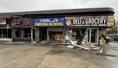 More than 200 firefighters battled the blaze for over two hours before it was brought under control. (Spectrum News NY1/Joshua Deckert)