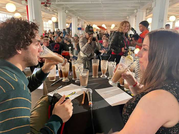 egg cream judges at seltzerfest