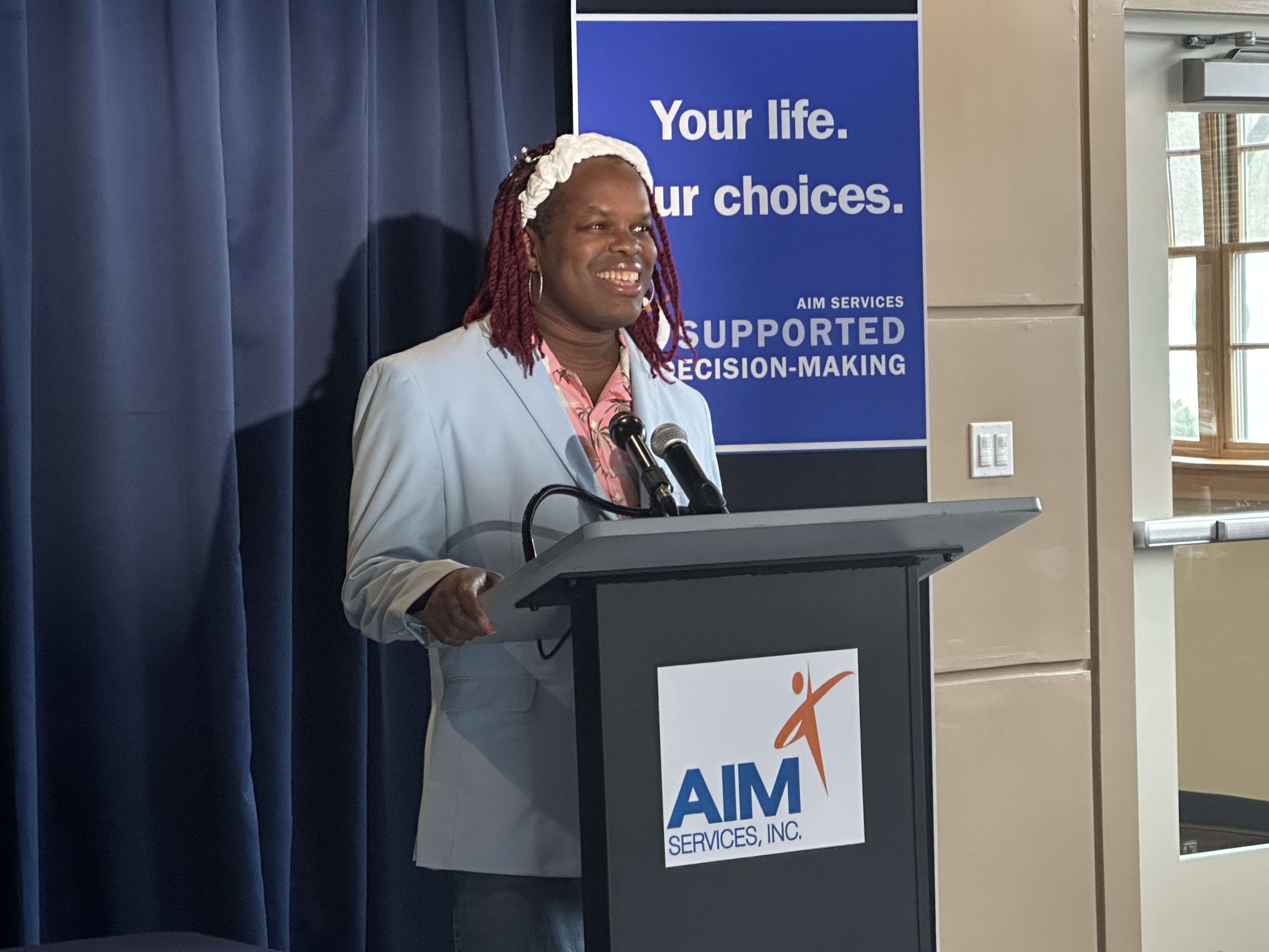 Dwight Joyner, who went through the Supported Decision-Making Process, spoke...