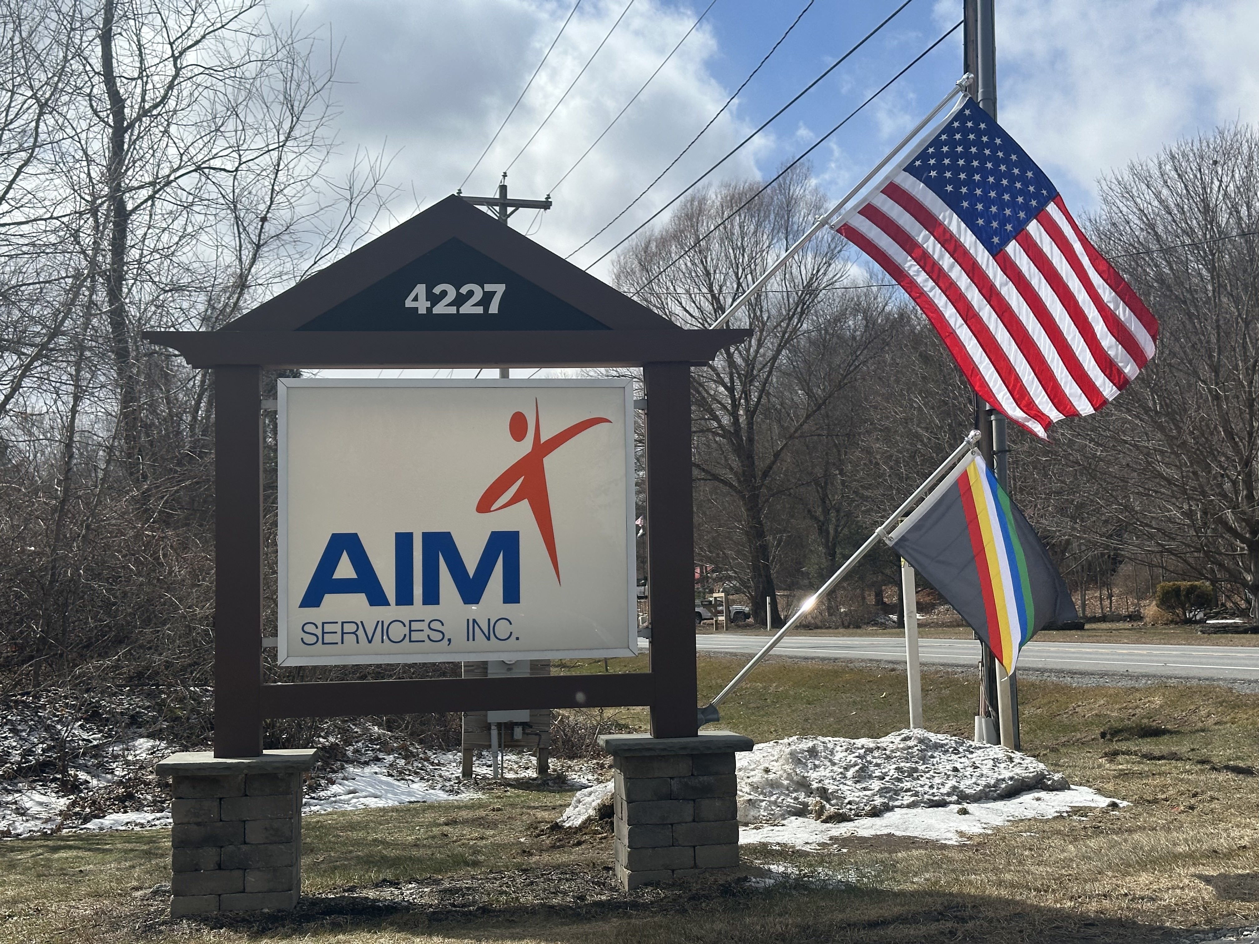AIM Services, Inc. is located at 4227 Route 50 in...