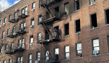 The Kingsbridge fire. (Spectrum News NY1)