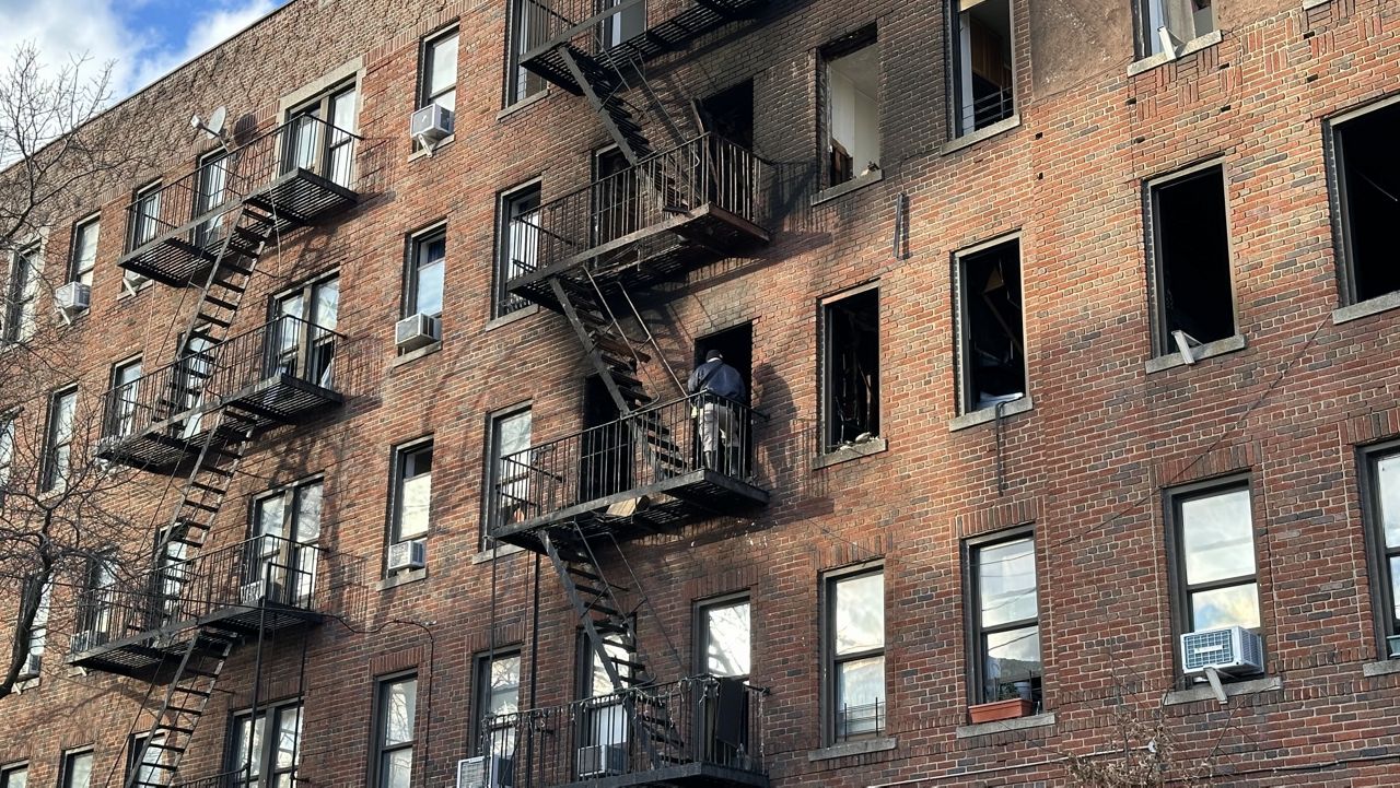 The Kingsbridge fire. (Spectrum News NY1)