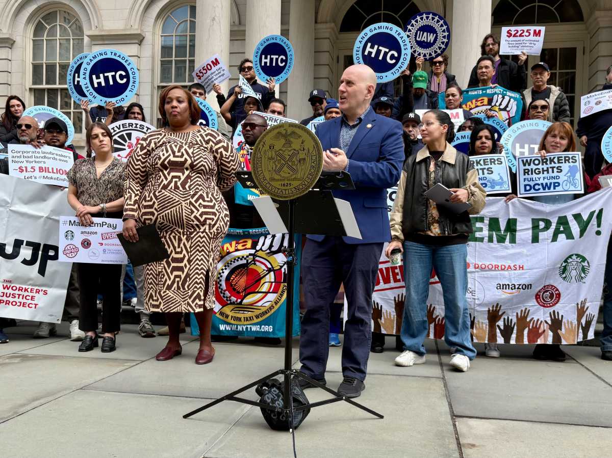 City Council Member Harvey Epstein (D-Manhattan), who chairs the Committee on Consumer and Worker Protection and organized the event, underscored the agency’s role as a watchdog and enforcement arm of NYC’s labor and consumer protection laws.