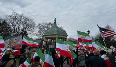 Demonstrators in Great Neck cheer US, Israeli war efforts