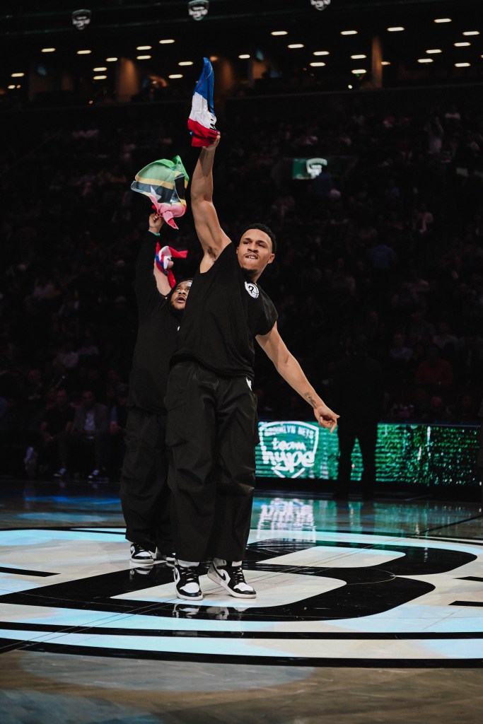 Caribbean culture features during the West Indian Carnival-themed night at Barclays Center in Brooklyn on Tuesday, March 10, 2026. Credit: Brooklyn Sports & Entertainment
