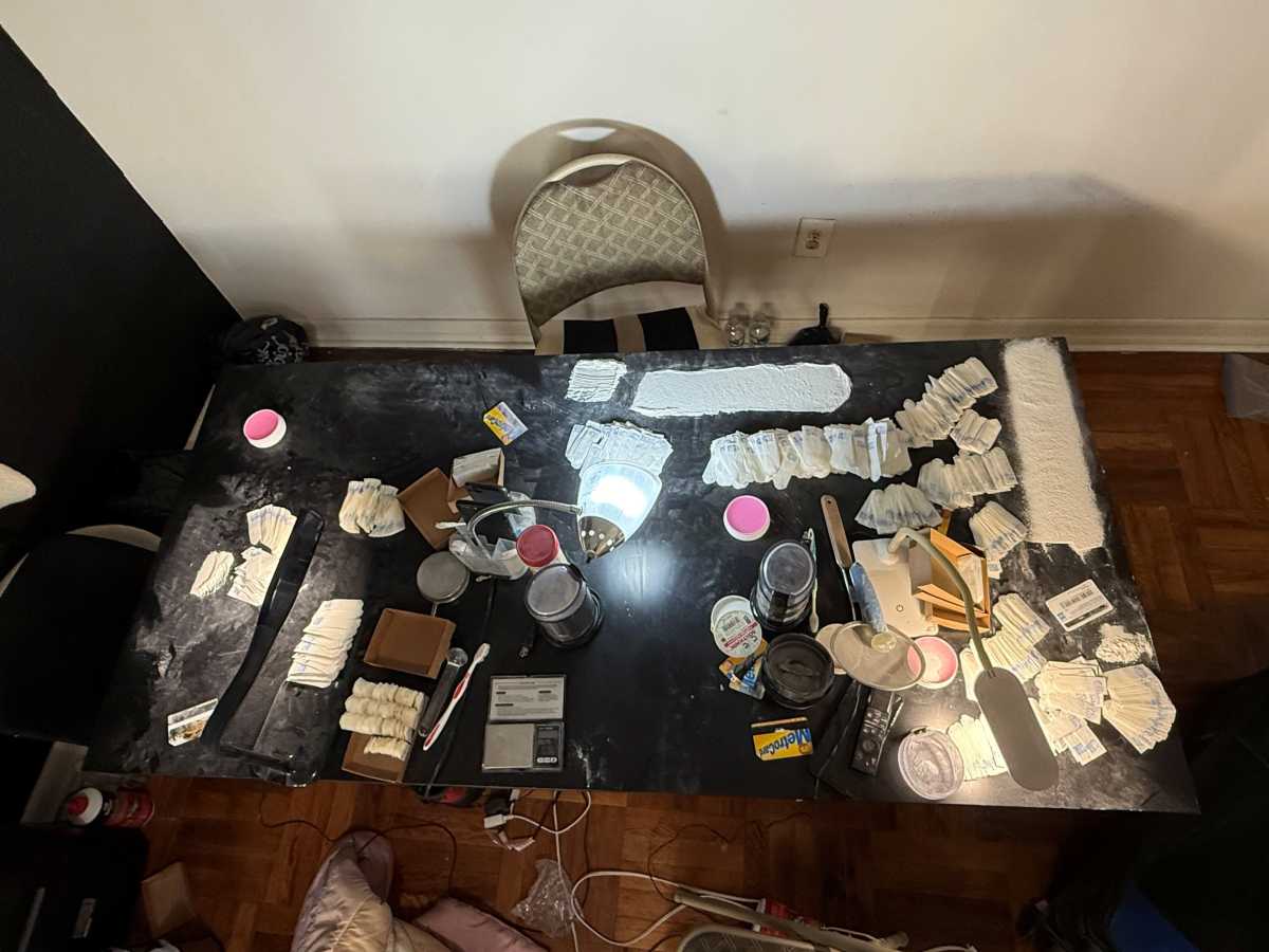 Massive fentanyl and heroin packaging mill stashed drugs in baby bouncer inside Bronx apartment; 6 arrested