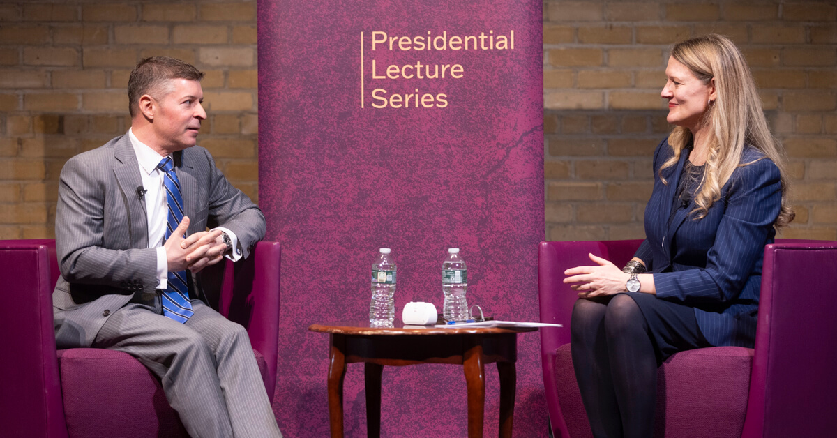 Presidential Lecture Explores Public Trust, Institutional Integrity, and Ethical Leadership