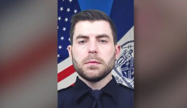 Widow of slain officer testifies at murder trial in Queens