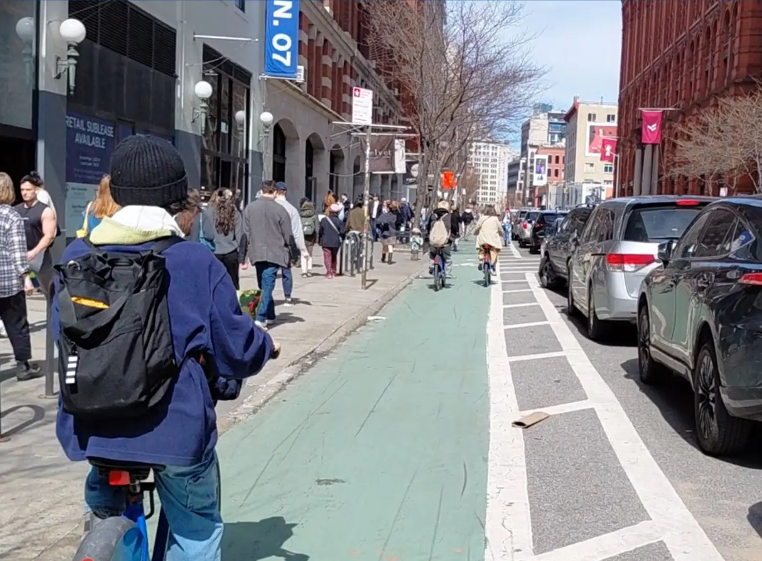 New protected two-way bike lane will connect the Brooklyn Bridge and Union Square