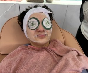 SpaLaLa opens in NYC: cucumber face mask