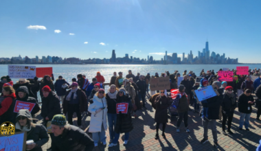 100s gather for No Kings Day march from Jersey City to Hoboken to protest Trump