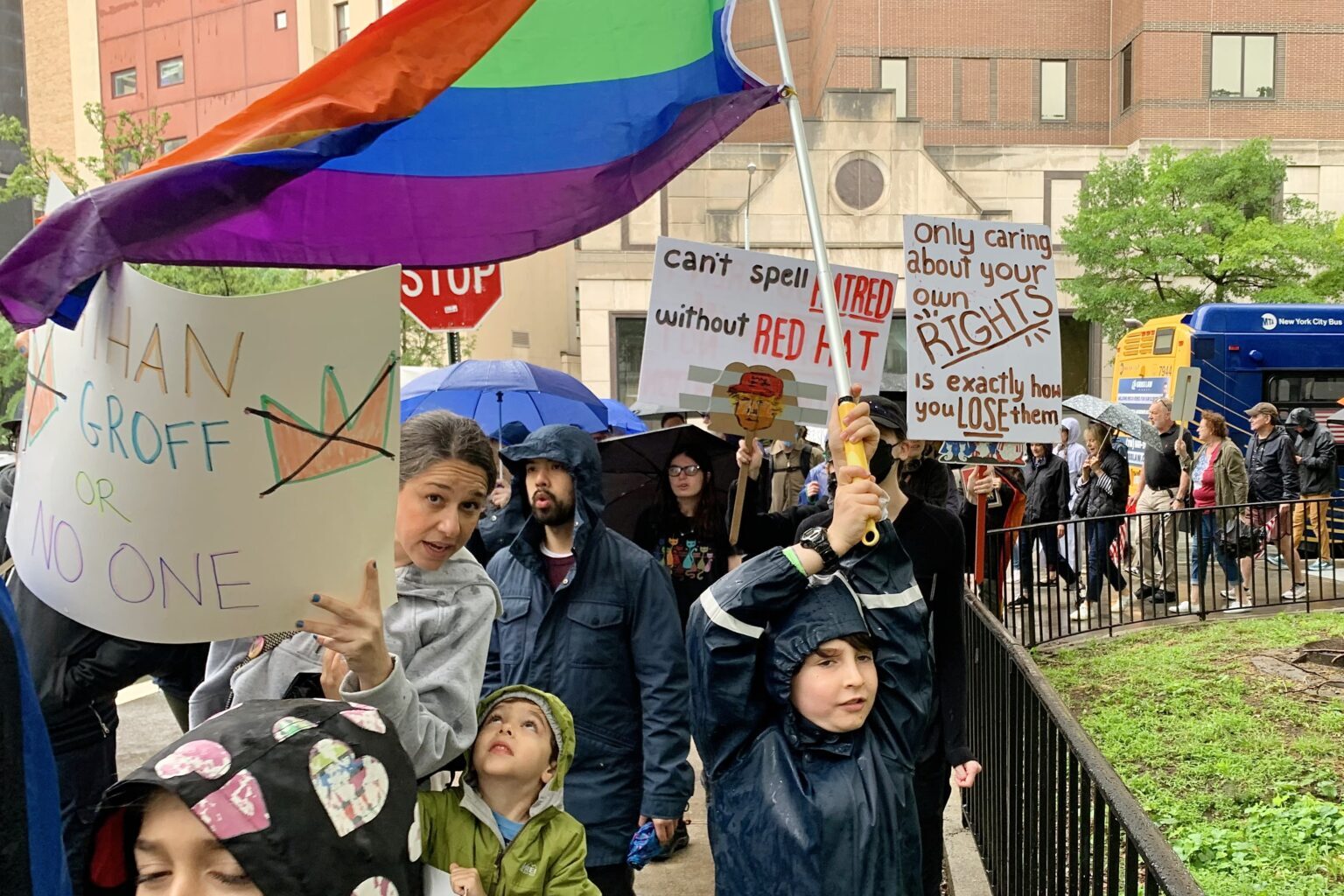 Brooklyn residents of all stripes marched in Downtown Brooklyn in June 2025 to mark No Kings Day, a national day of protest against the Trump Administration. Photo: Mary Frost, Brooklyn Eagle