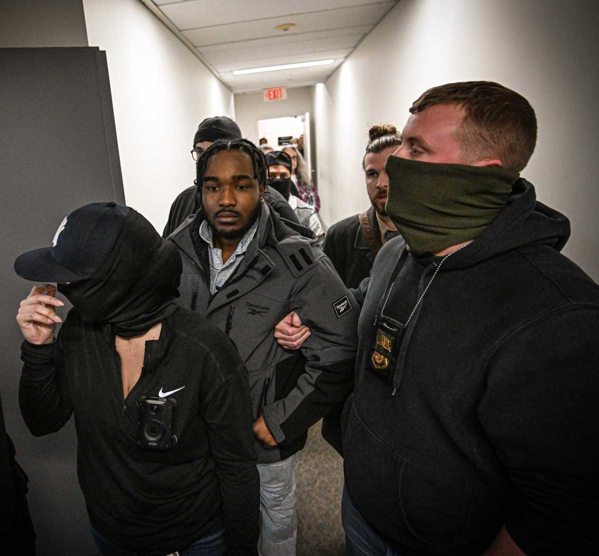 man detained by ICE agents in Lower Manhattan