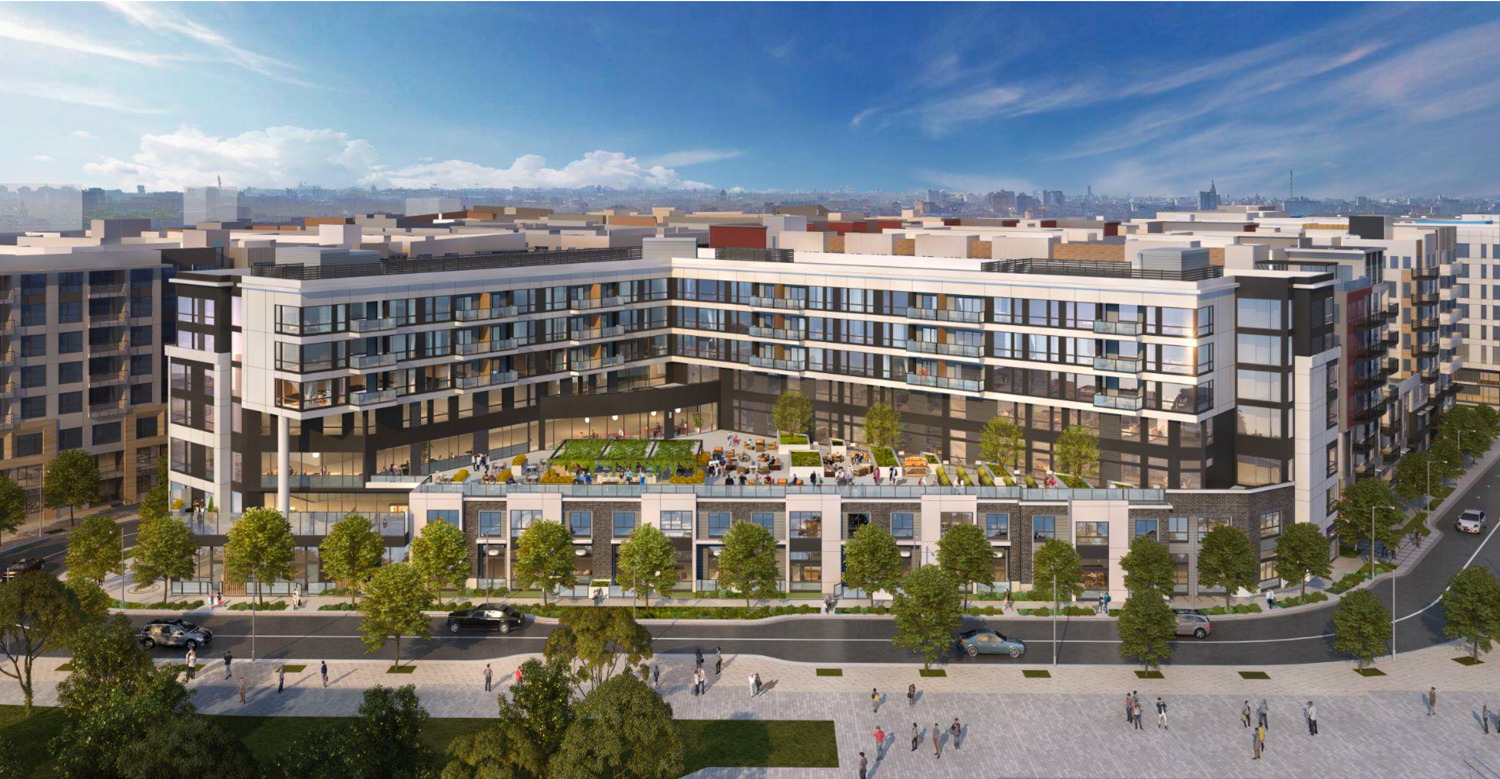 Previous design for Brooklyn Basin Parcel E, rendering by Urbal Architecture