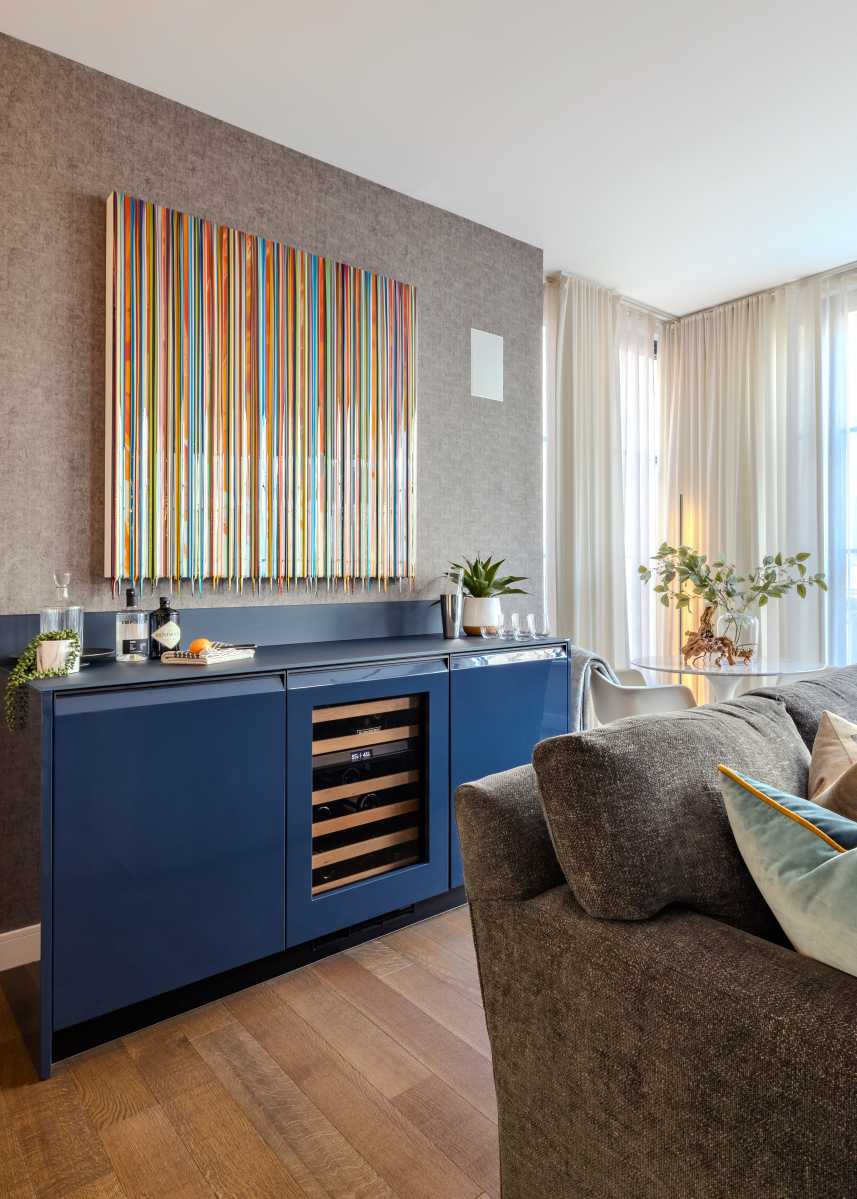 the interior of a living room