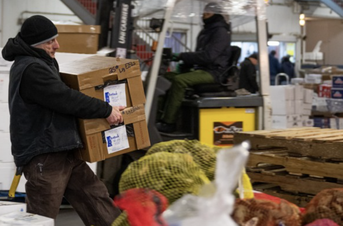 Millions of pounds of food make their way through Hunts Point and Fulton Fish Market. Alexi Rosenfeld/Getty Images