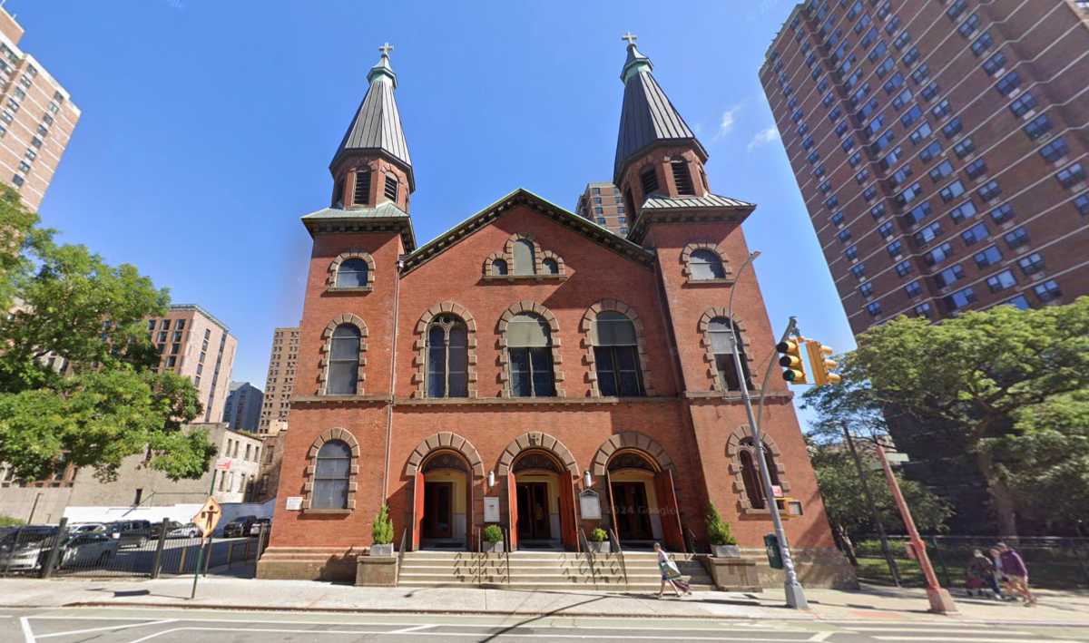 Exterior of the Church of St. Mary in Manhattan