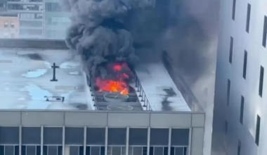 Fire erupts in Manhattan at high-rise near NYC St. Patrick's Day Parade