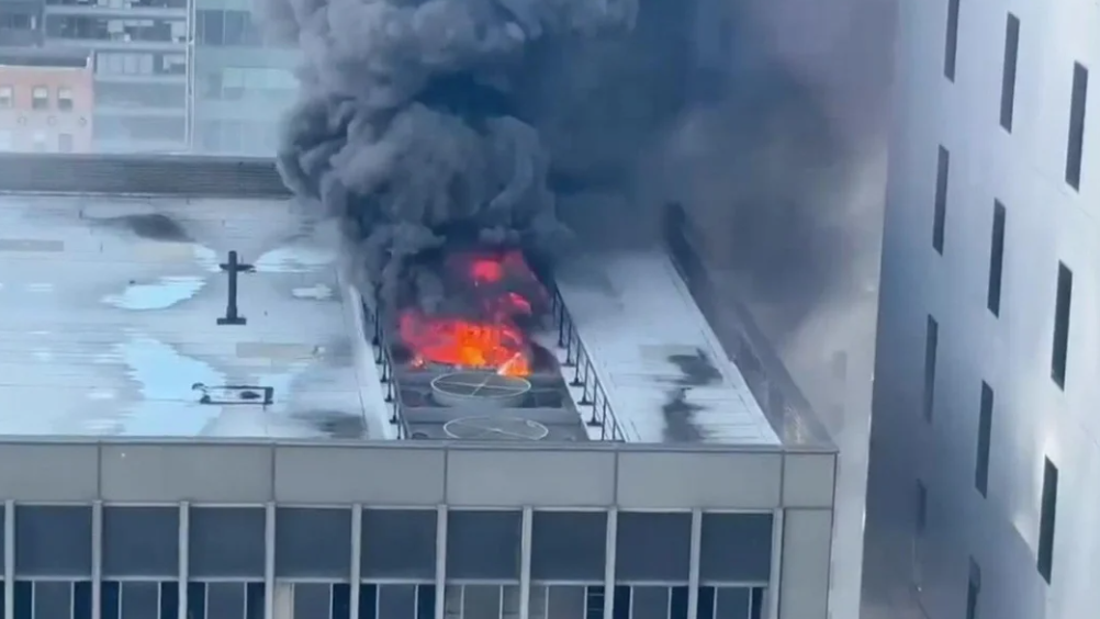 Fire erupts in Manhattan at high-rise near NYC St. Patrick's Day Parade