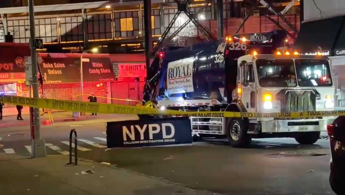 Queens woman fatally struck by private garbage truck driver while crossing street: cops