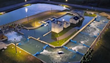 Bird's eye view of New York's Swiftwater training facility