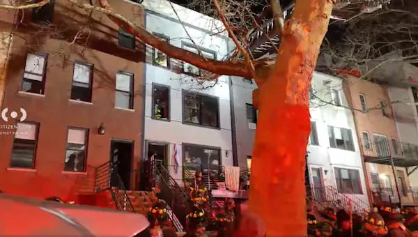 News 12 | Brooklyn | 2-alarm fire rips through Bed Stuy home