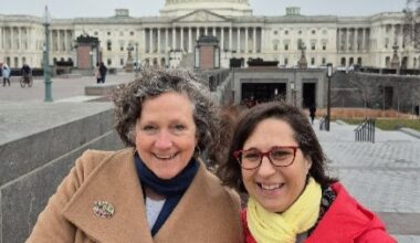 Rebecca L. Shuford and Katherine Bunting-Howarth on Capitol Hill