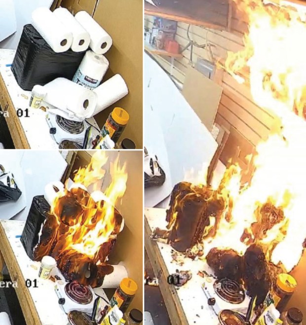 Narinder Singh and Jawahar Singh are accused of setting fire to their print shop on 101st Ave. in Queens, New York, on Feb. 18, 2026. (EDNY)