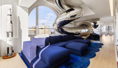 Inside Sky House, a $20 Million N.Y.C. Penthouse With a 3-Story Slide