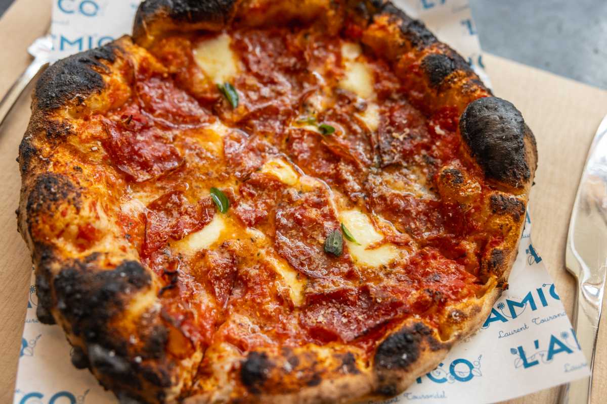 The Soppressata Picante pizza at L'Amico