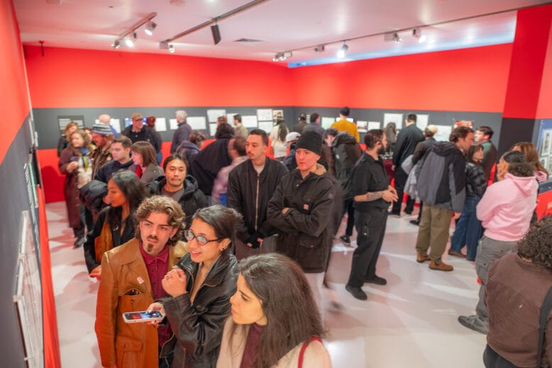 Visitors at the "Sopranos" exhibit at the Museum of the Moving Image in Astoria, Queens, NYC
