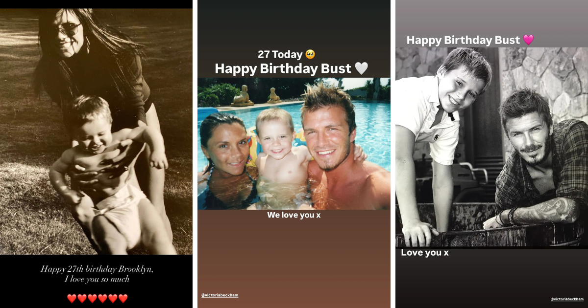 Brooklyn Beckham David Victoria posts