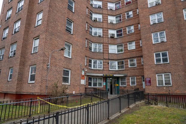 Police investigate after a man was fatally shot inside a Bronx apartment building on Friday morning. 