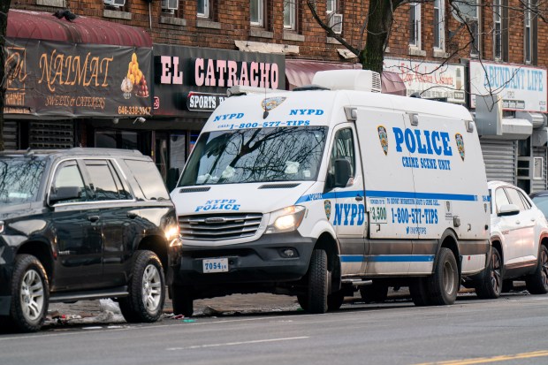 Denis Nunez was pronounced dead at Jamaica Hospital after he was shot multiple times at the El Catracho Sports Bar on Jamaica Ave. in Queens on Saturday, Feb. 21, 2026. (Theodore Parisienne / New York Daily News)