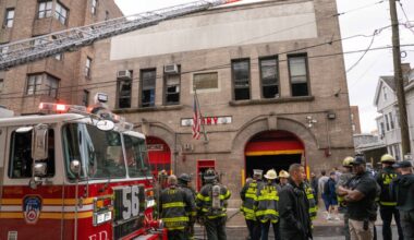 Bronx FDNY firehouse blaze traps firefighters on second floor