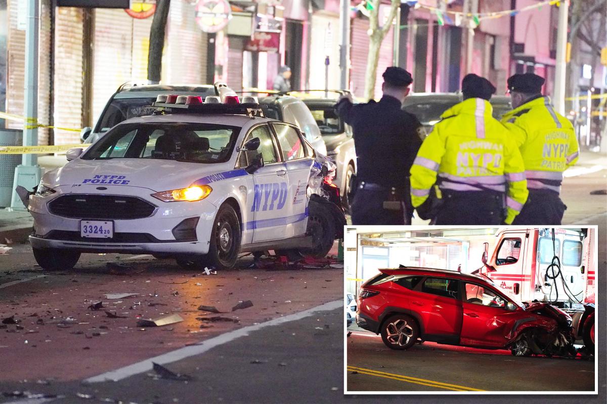 Five injured, two critically, after car plows down NYC street