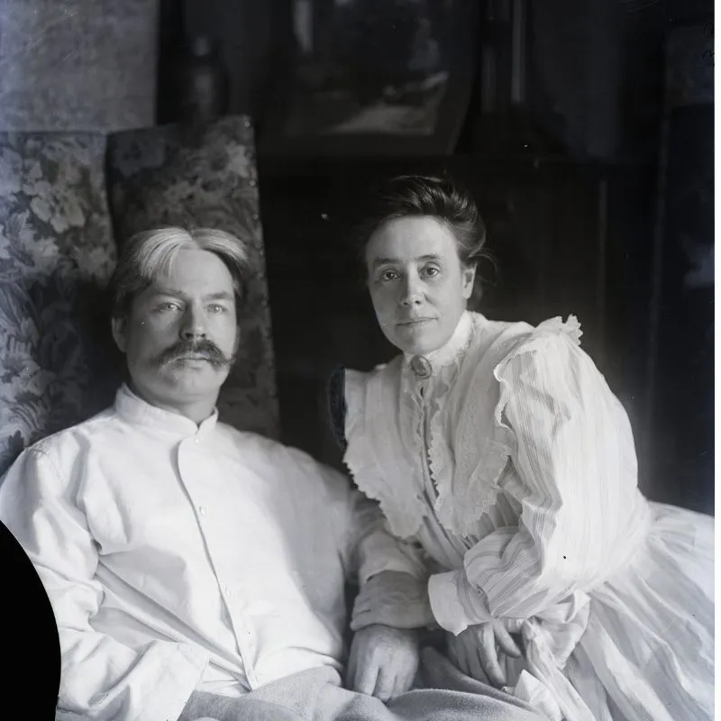 Composer Edward MacDowell and his wife