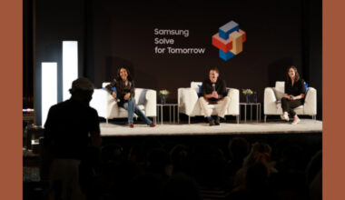 Samsung Solve for Tomorrow Hosts AI in Action Lab for NYC Students with Mark Cuban, Emma Grede and Allison Stransky (Image Credit: Businesswire) (Photo by: Jason Mendez/Getty Images for Samsung Electronics America)