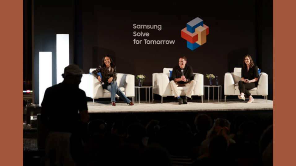Samsung Solve for Tomorrow Hosts AI in Action Lab for NYC Students with Mark Cuban, Emma Grede and Allison Stransky (Image Credit: Businesswire) (Photo by: Jason Mendez/Getty Images for Samsung Electronics America)