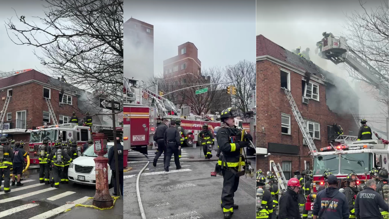 A fire in Flushing, Queens on Monday afternoon left three people dead, including a child, and two more critically injured.