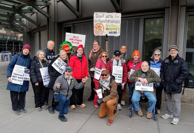 Brooklyn for Peace Continues Weekly Atlantic Yards Vigil amid Public Disapproval of Iran War