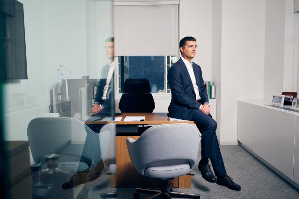 Victor Sigoura of Legion Investment Group in their office at 75 Rockefeller Plaza.