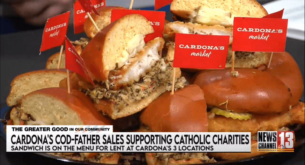 WATCH: Cardona's 'Cod-Father' supporting Catholic Charities