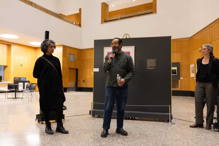 creators at printing black america exhibit bpl
